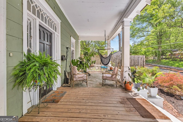 1021 Oak St SW, Atlanta, GA 30310 - view of wooden porch
