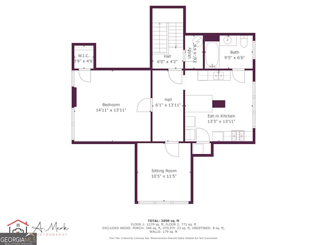 1021 Oak St SW, Atlanta, GA 30310 - home floor plan