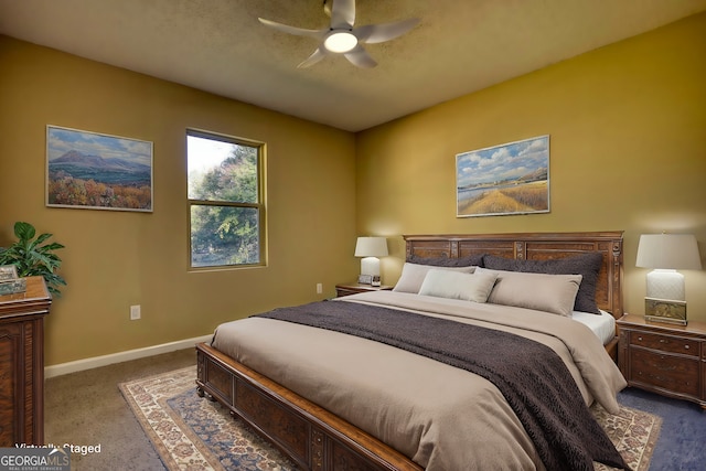 1226 Hull Rd, Athens, GA 30601 - carpeted bedroom featuring baseboards and ceiling fan