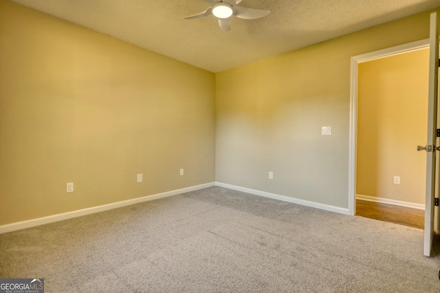 1226 Hull Rd, Athens, GA 30601 - carpeted spare room with ceiling fan and a textured ceiling