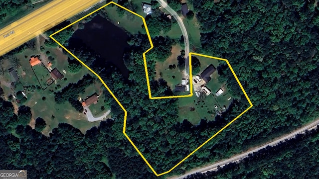 1226 Hull Rd, Athens, GA 30601 - aerial overview of property's location with property boundaries highlighted