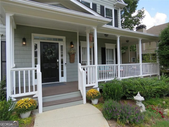 21 Devin Ln, Euharlee, GA 30145 - doorway to property featuring covered porch