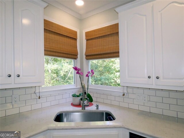 21 Devin Ln, Euharlee, GA 30145 - kitchen featuring white cabinetry and tasteful backsplash