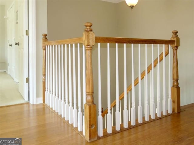 21 Devin Ln, Euharlee, GA 30145 - staircase with wood finished floors