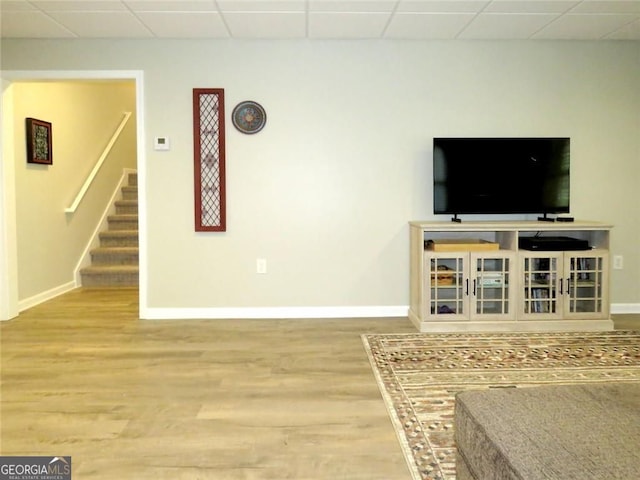 21 Devin Ln, Euharlee, GA 30145 - living room featuring wood finished floors and stairs
