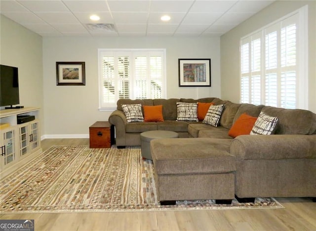 21 Devin Ln, Euharlee, GA 30145 - living room featuring wood finished floors and recessed lighting