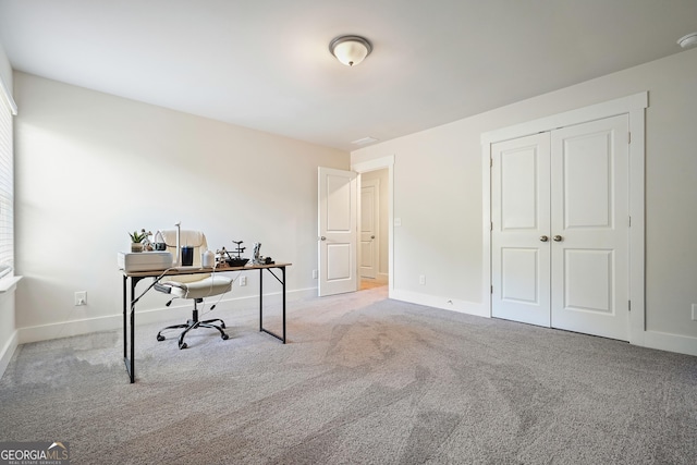 383 Crestbrook Ln, Dallas, GA 30157 - carpeted home office featuring baseboards