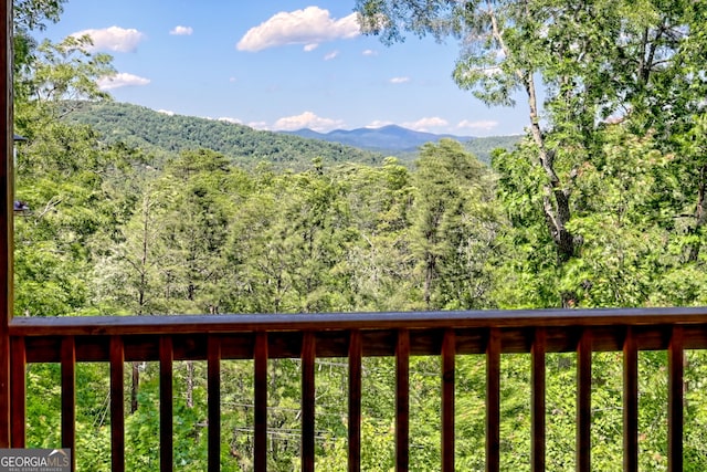 421 Hickory Nut Mountain Rd, Tallulah Falls, GA 30573 - view of mountain background with a heavily wooded area