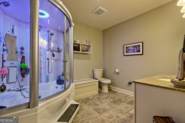 421 Hickory Nut Mountain Rd, Tallulah Falls, GA 30573 - bathroom with vanity and tile patterned floors