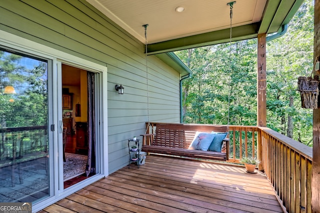 421 Hickory Nut Mountain Rd, Tallulah Falls, GA 30573 - view of deck
