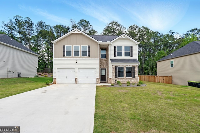 768 Great Oak Pl Unit 26, Villa Rica, GA 30180 - craftsman house with board and batten siding, an attached garage, driveway, and brick siding