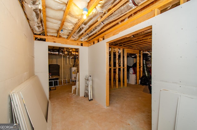 2120 Shaffer Rd, Cumming, GA 30041 - unfinished below grade area with water heater
