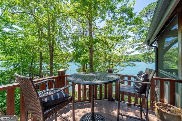 4334 Murray Cove Rd, Tiger, GA 30576 - deck with a water view