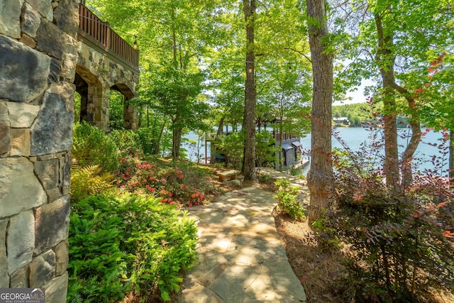 4334 Murray Cove Rd, Tiger, GA 30576 - view of yard with a water view