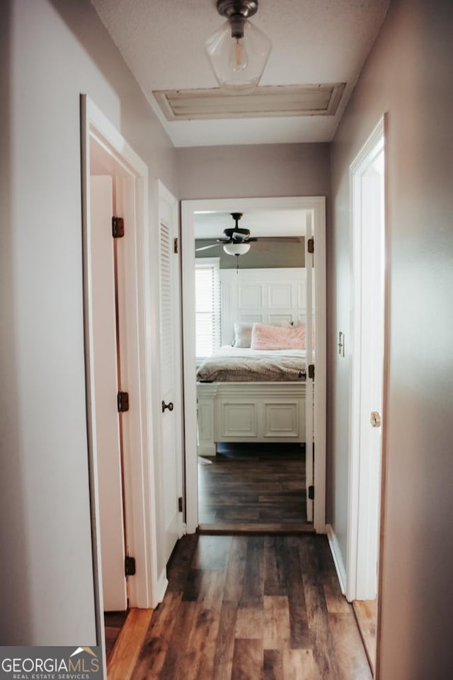 175 Briarwood Cir, Americus, GA 31709 - corridor with dark wood-style flooring