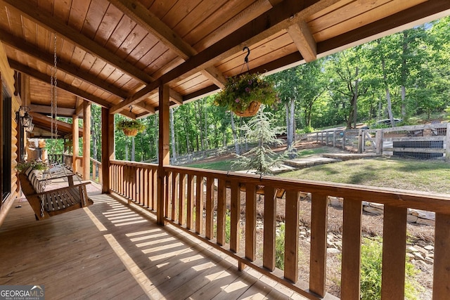 294 Turkey Trl, Jasper, GA 30143 - view of deck