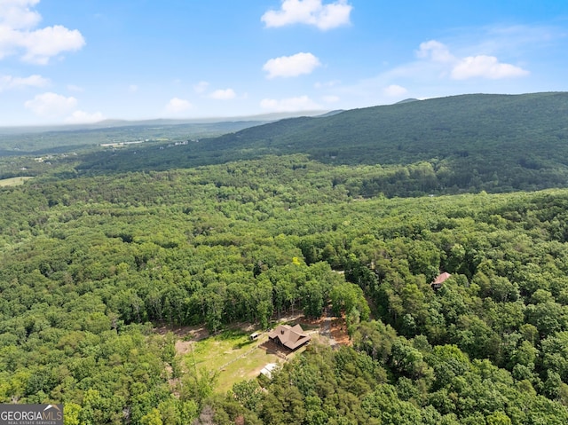 294 Turkey Trl, Jasper, GA 30143 - bird's eye view of a heavily wooded area and a mountainous background