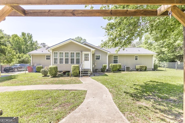 4407 Jones Rd, Macon, GA 31216 - view of front of property featuring entry steps and central air condition unit