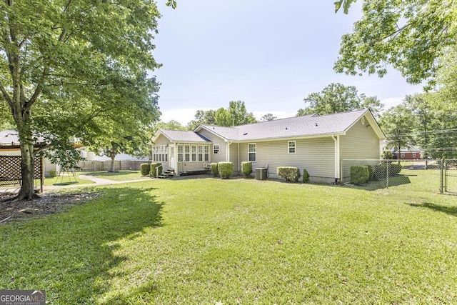 4407 Jones Rd, Macon, GA 31216 - back of house with central AC