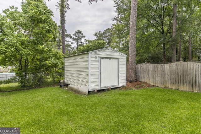 757 Silver Springs Dr, Macon, GA 31210 - view of shed featuring a fenced backyard