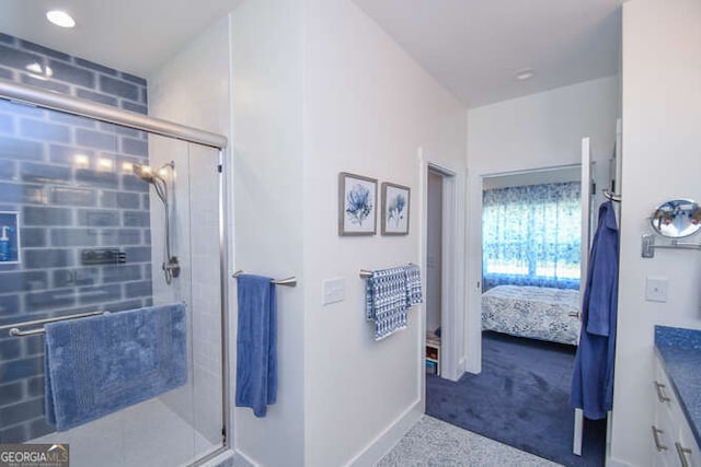 132 Fairview Meadows Dr, Demorest, GA 30535 - ensuite bathroom with vanity and a stall shower