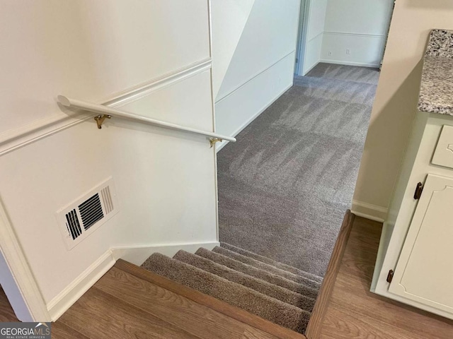 1028 Gate Post Ln, Lawrenceville, GA 30044 - stairs with carpet and baseboards