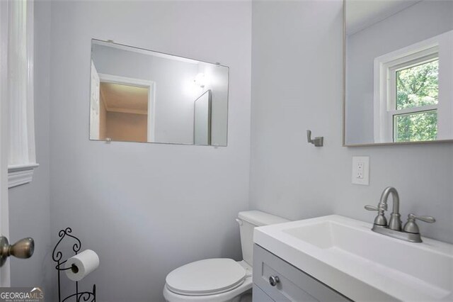 444 Polk Ln, Dallas, GA 30132 - half bath with toilet and vanity
