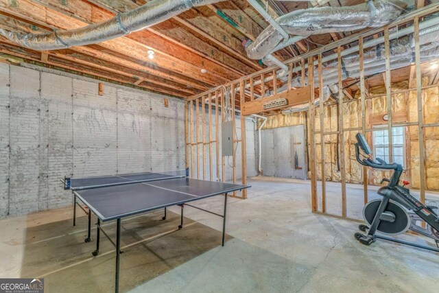 211 Westwood Dr, Calhoun, GA 30701 - unfinished basement with electric panel