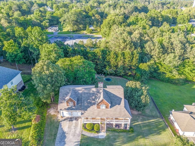 211 Westwood Dr, Calhoun, GA 30701 - view of subject property with a heavily wooded area