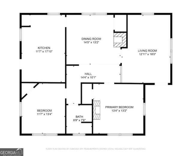 109 C St SE, Thomaston, GA 30286 - view of floor plan / room layout