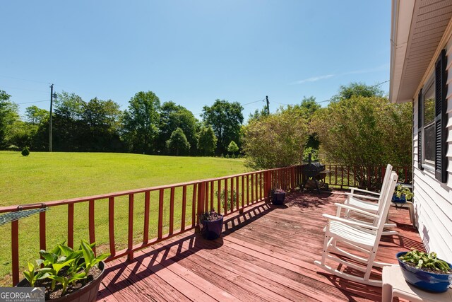 35 Good Hope Rd, Colbert, GA 30628 - deck featuring a lawn