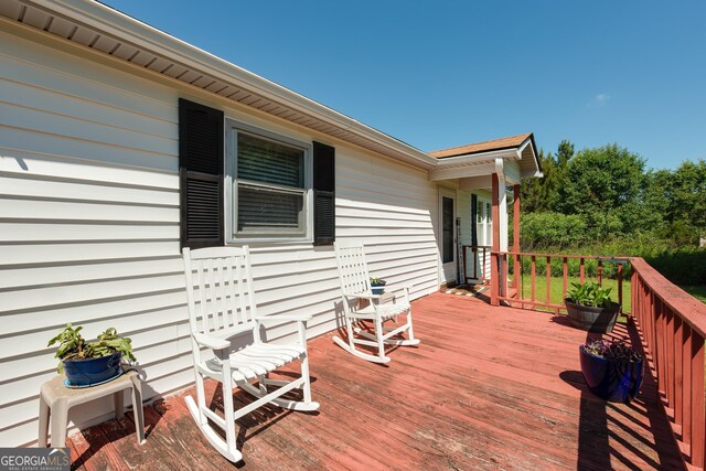 35 Good Hope Rd, Colbert, GA 30628 - view of wooden terrace