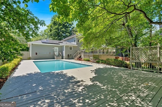 3544 Chestatee Dr, Marietta, GA 30062 - view of swimming pool with a deck