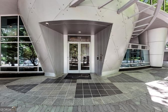 3338 Peachtree Rd NE Unit 508, Atlanta, GA 30326 - view of exterior entry featuring french doors