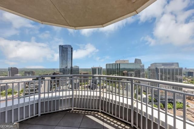3338 Peachtree Rd NE Unit 508, Atlanta, GA 30326 - balcony featuring a city view