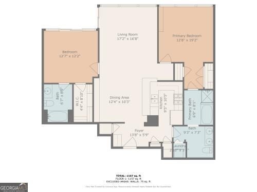 3338 Peachtree Rd NE Unit 508, Atlanta, GA 30326 - view of floor plan / room layout