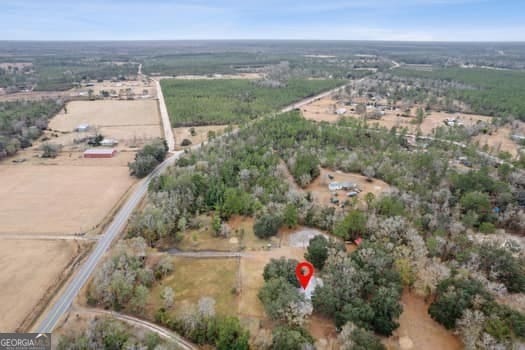 4369 River Rd, Folkston, GA 31537 - aerial view of property and surrounding area featuring rural landscape