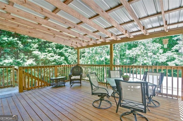 809 Longbranch Ln, Douglasville, GA 30134 - deck featuring outdoor dining space