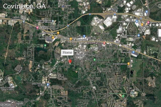 3107 Hendrix Cir SW, Covington, GA 30014 - aerial view of property's location