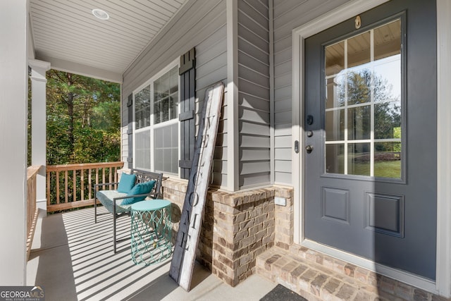 1412 Short Ct, Mcdonough, GA 30252 - property entrance featuring covered porch