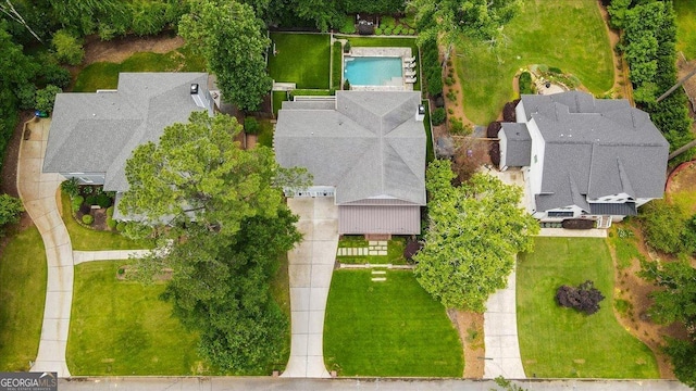 4048 Navajo Trl NE, Brookhaven, GA 30319 - bird's eye view of a pool