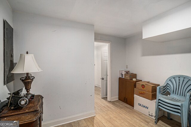 992 Brian Ln, Forest Park, GA 30297 - living area with light wood finished floors and baseboards