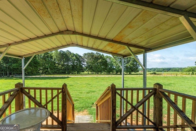 3350 Waggoners Grove Church Rd, Colbert, GA 30628 - deck with a yard