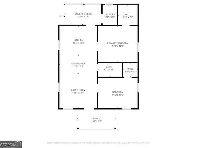 124 Stark St, Commerce, GA 30529 - home floor plan
