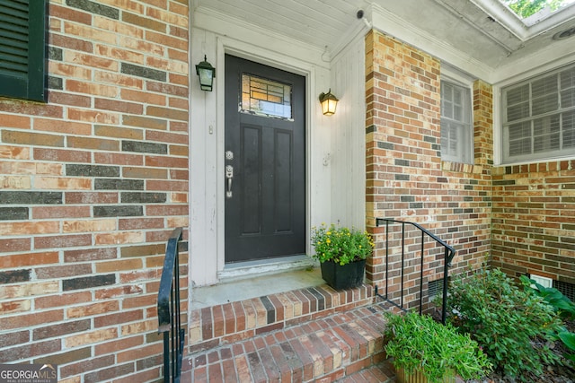 2933 King Alfred Dr, Macon, GA 31204 - property entrance with brick siding and a porch