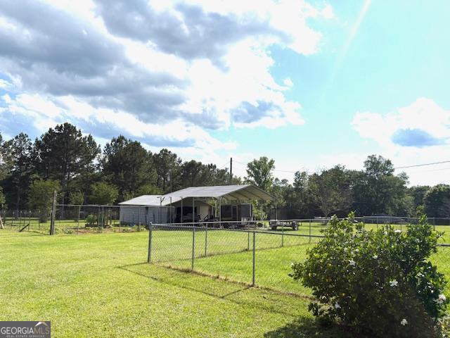 210 Vineyard Rd, Thomaston, GA 30286 - view of yard with a detached carport