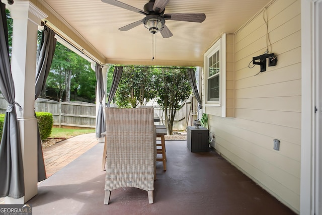 960 Pebblestone Ct, Alpharetta, GA 30009 - view of patio with a ceiling fan