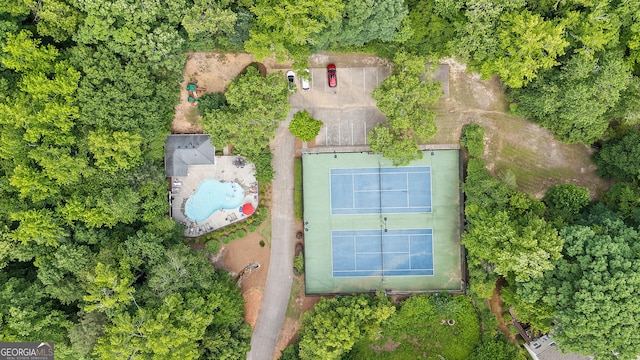 960 Pebblestone Ct, Alpharetta, GA 30009 - drone / aerial view of a pool