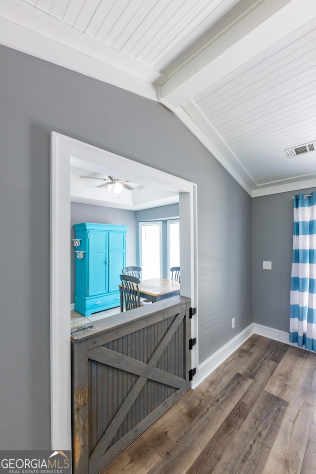 102 Fern Way, Thomaston, GA 30286 - hallway with wood finished floors and baseboards