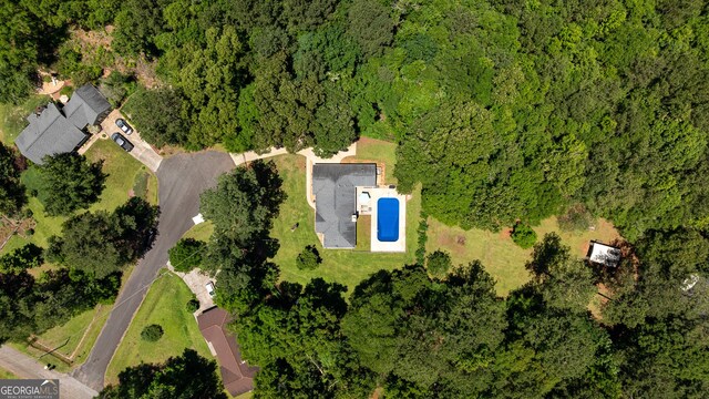 102 Fern Way, Thomaston, GA 30286 - drone / aerial view of a forest and a pool
